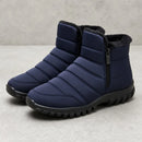 Bota Masculino de Neve com Zíper - Impermeável, Antiderrapante e Quente para Inverno