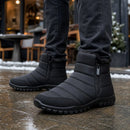 Bota Masculino de Neve com Zíper - Impermeável, Antiderrapante e Quente para Inverno