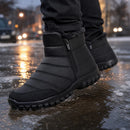 Bota Masculino de Neve com Zíper - Impermeável, Antiderrapante e Quente para Inverno