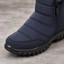 Bota Masculino de Neve com Zíper - Impermeável, Antiderrapante e Quente para Inverno