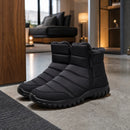 Bota Masculino de Neve com Zíper - Impermeável, Antiderrapante e Quente para Inverno